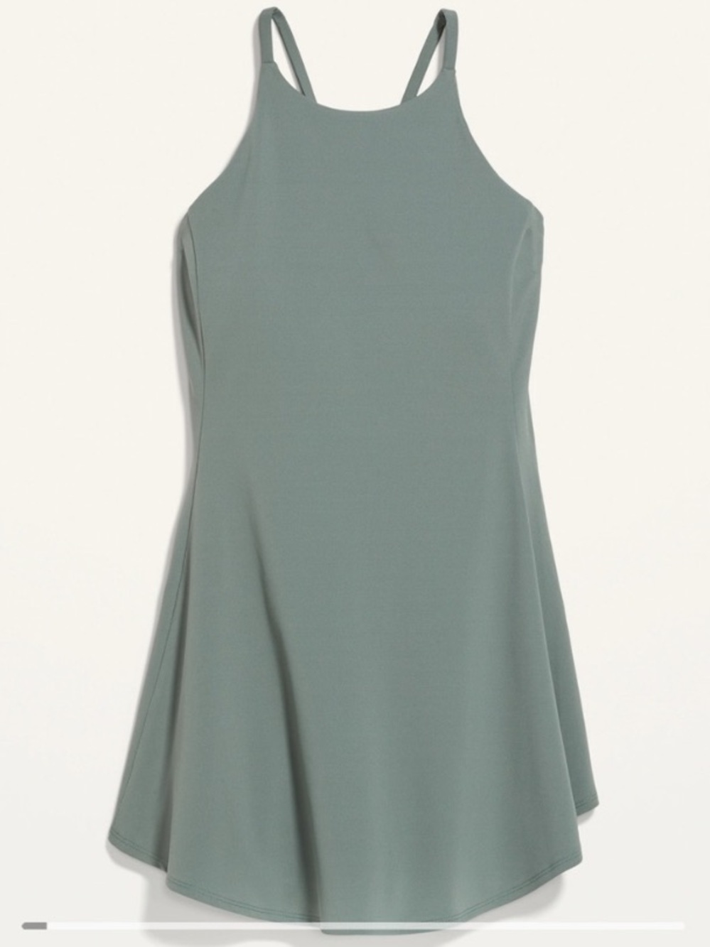 Old Navy Active PowerSoft Sleeveless Mini Dress/Skort Teal NWT